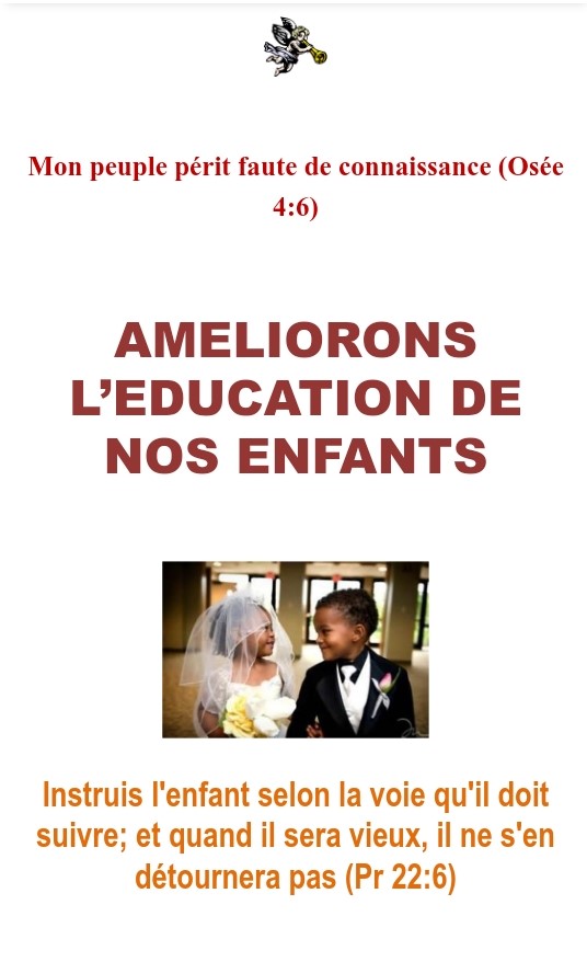 Améliorons l'éducation de nos enfants